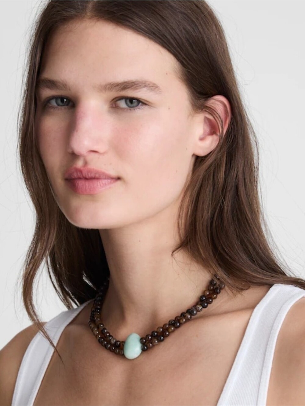 Madewell Semiprecious Beaded Double Necklace